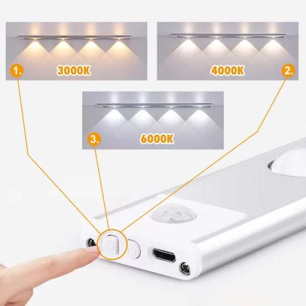 LED světlo pod linku se senzorem pohybu (40 cm) slider