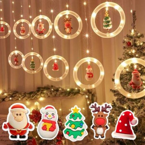 CHRISTMAS RINGS- Vánoční LED prsteny slider