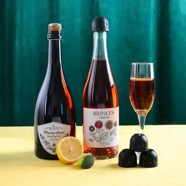 Bottle Cap Stopper – Vzduchotěsný uzávěr na víno (2ks) slider