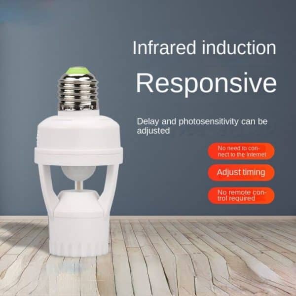 Držák žárovky s pohybovým senzorem slider