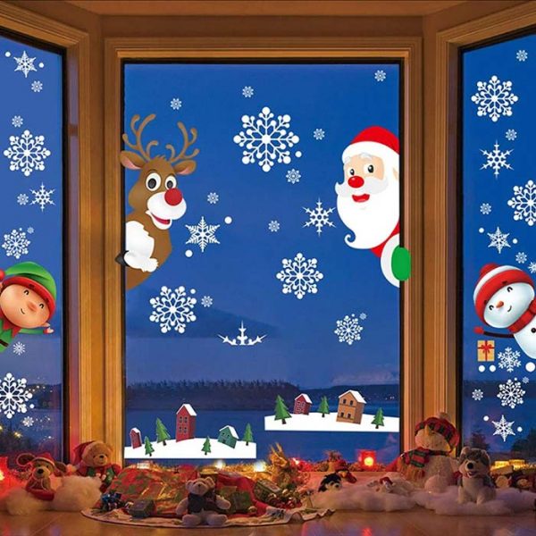Christmas stickers – Vánoční statické samolepky slider