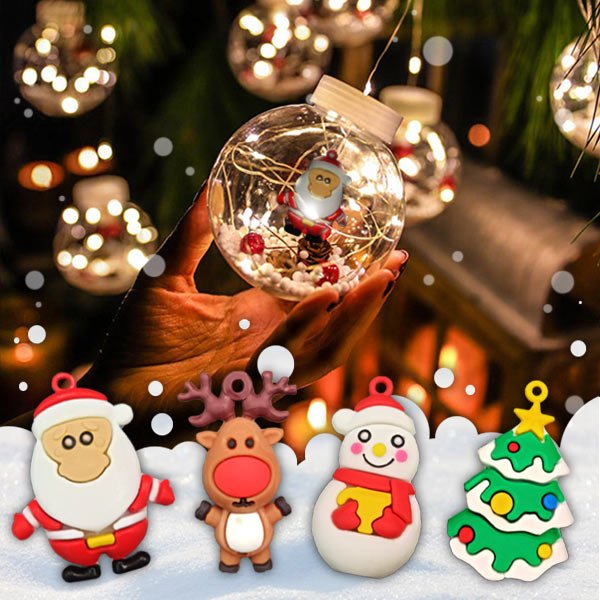 SANTA BALL – Lesklé vánoční koule (3 m)