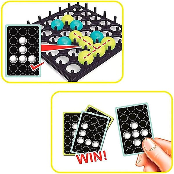 Skákací míčová stolní hra slider